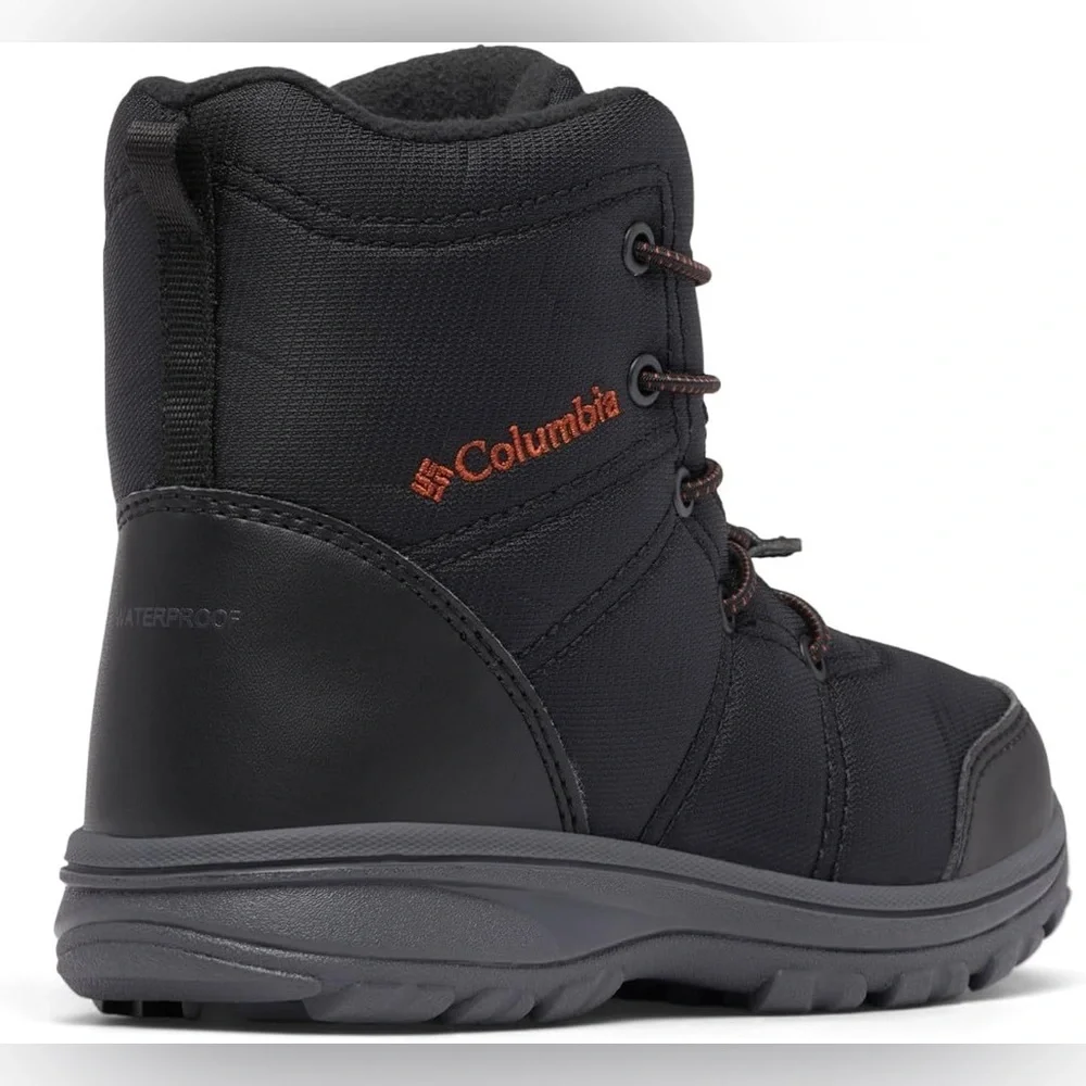 Columbia Kids Black and Gray Waterproof Winter Boot